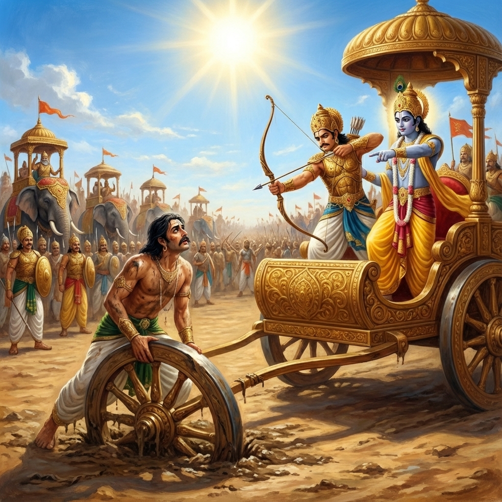 Chapter 24: Clash of Titans (Karna Vadha)