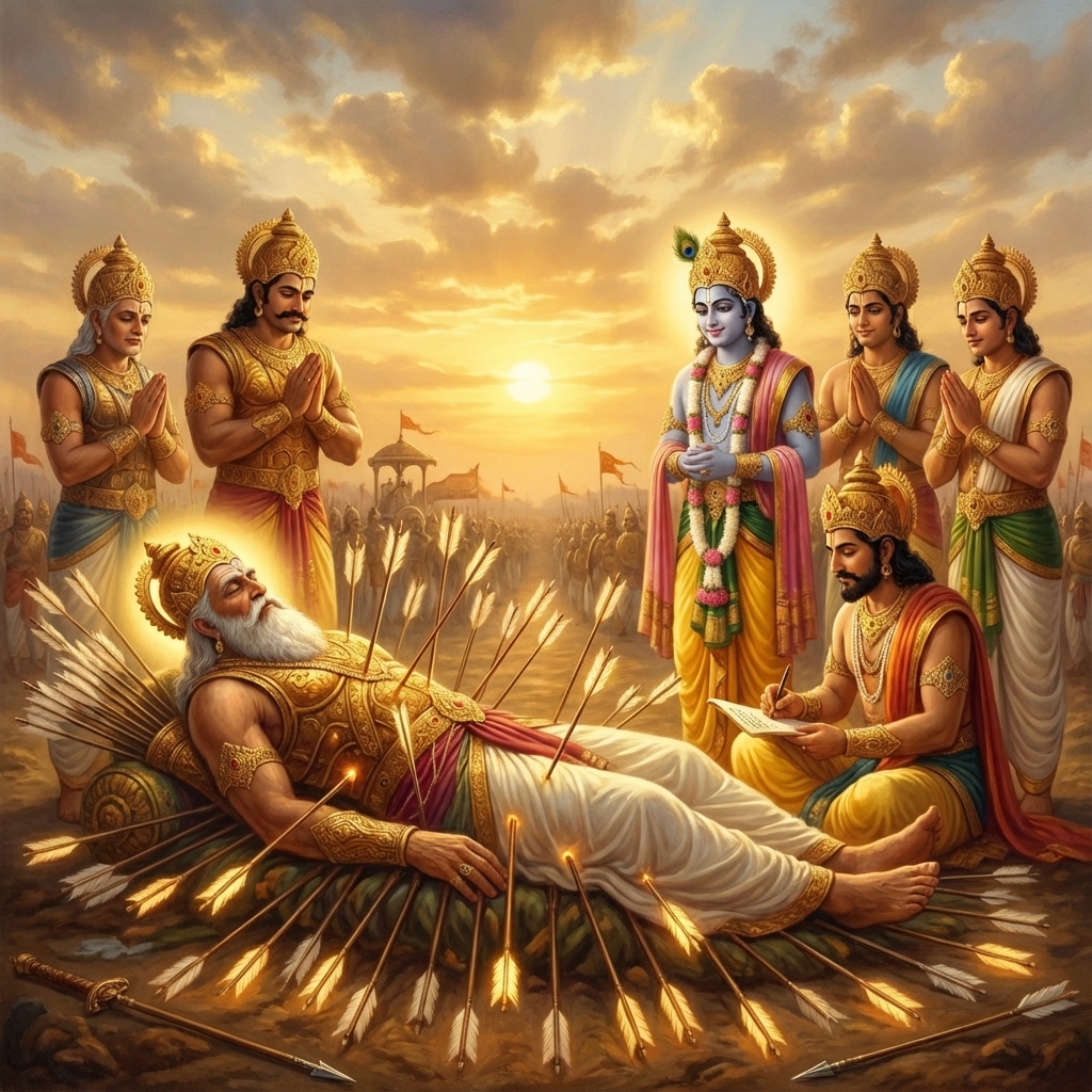 Chapter 28: The Last Lesson (Bhishma Swargarohan)