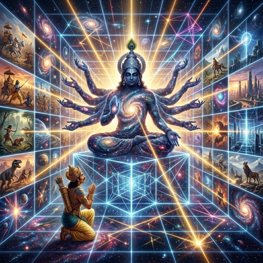 Vishwarupa and the Tesseract